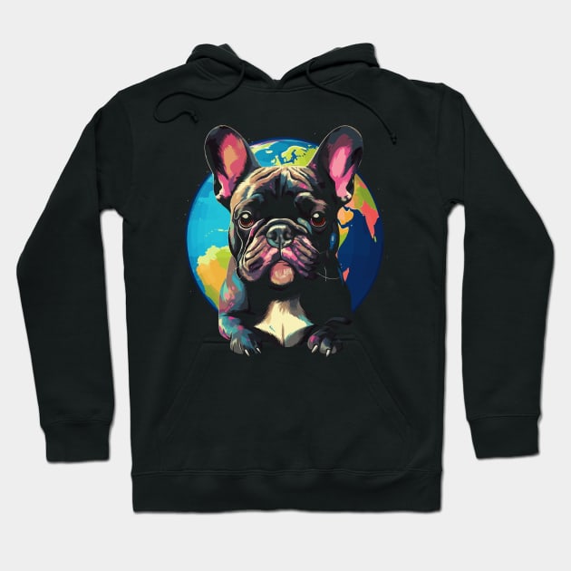 French Bulldog Earth Day Hoodie by JH Mart